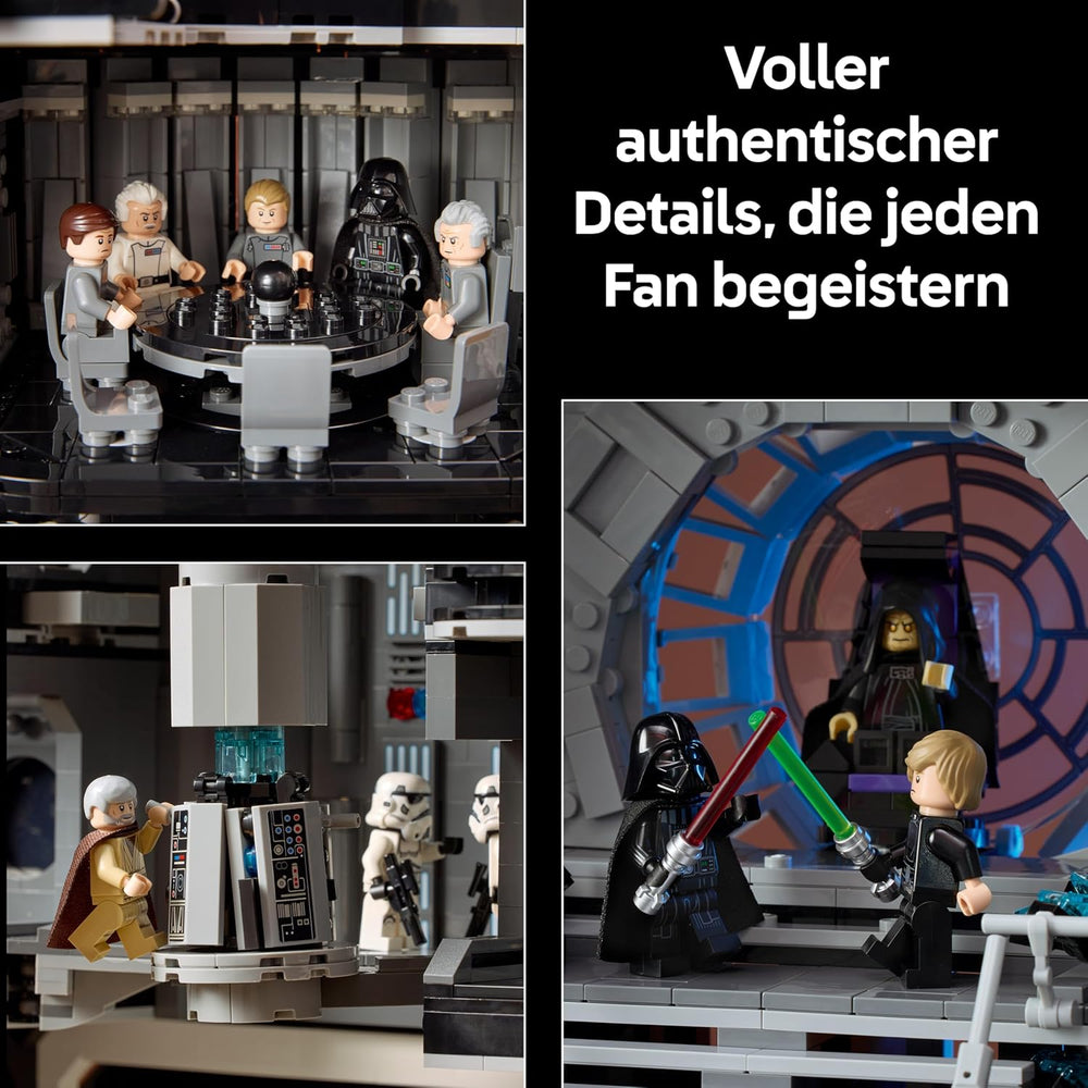 LEGO Star Wars Todesstern - Bauset für Erwachsene - Interaktives UCS-Ausstellungsmodell mit 36 ​​​​Minifiguren inkl. Luke Skywalker, Han Solo & Darth Vader – Geschenk für Männer, Frauen und Fans – 75419