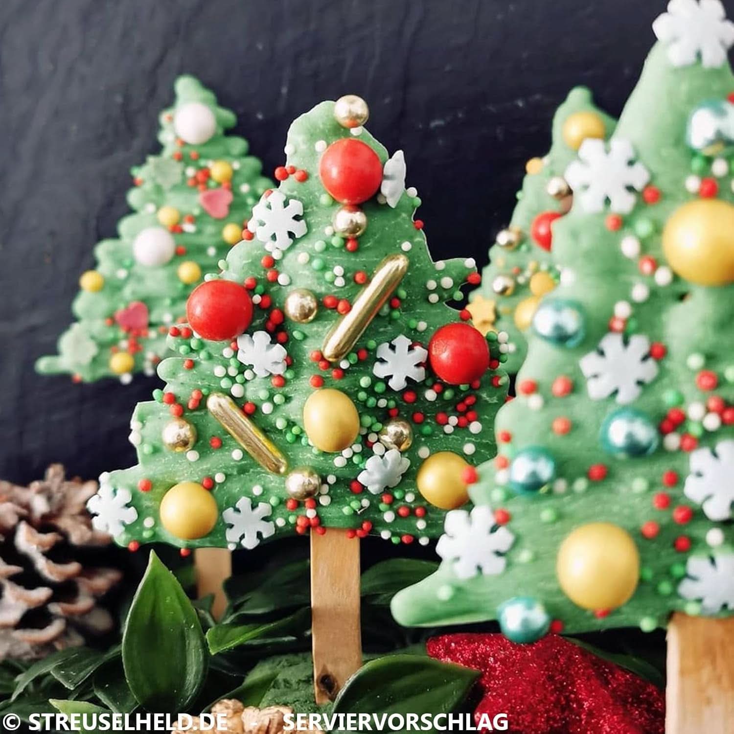 Weihnachtsstreusel, 40 Gramm Sprinkles Naty Shop