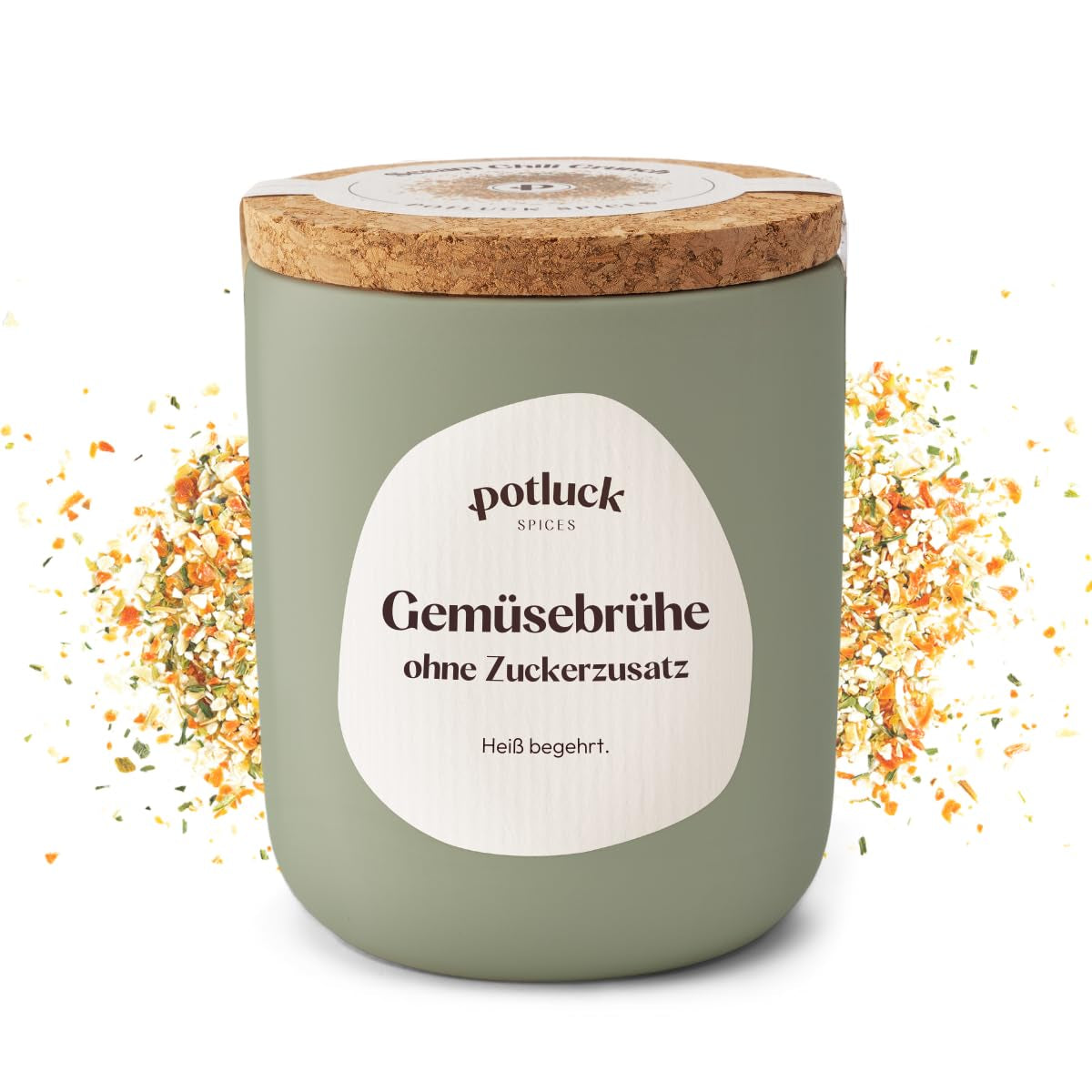 Potluck | Stullengewürz | Gewürzzubereitung im Keramiktopf | 60 g | Vegan, glutenfrei und mit natürlichen Zutaten