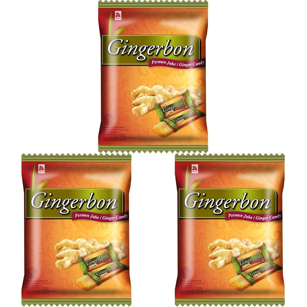 Ingwerbonbons – (1 x 125 g) (3er-Pack)