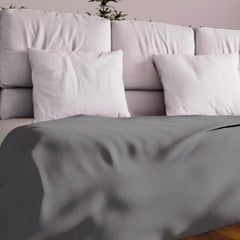 Soleil D'Ocre Adele Plaid, geworfen vom Sessel, Polycoton, Grau, 140 x 200 cm Betten und Decken Besuchen Sie den Soleil d'ocre-Store