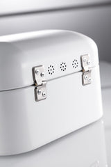 Coș de pâine WESCO Single Grandy în culoarea verde mentă, tablă de oțel acoperită cu pulbere, găuri de ventilație și mâner robust Cutii depozitare alimente Naty Shop