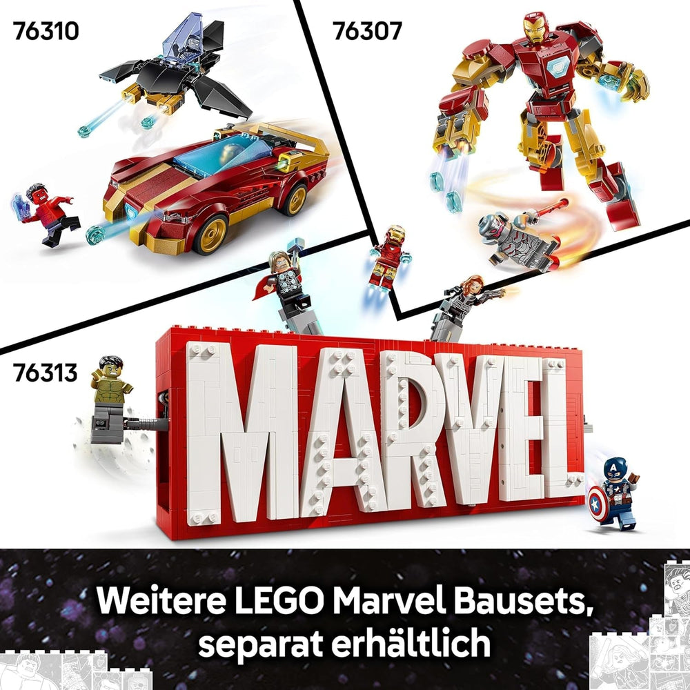 LEGO Marvel Captain America: Actionduell im Bürgerkrieg – Superhelden-Spielset mit 8 Minifiguren – Spielzeugflugzeug-Bau- und Spielset – Geschenk für Jungen und Mädchen 76314 Bausets Besuchen Sie den LEGO-Store