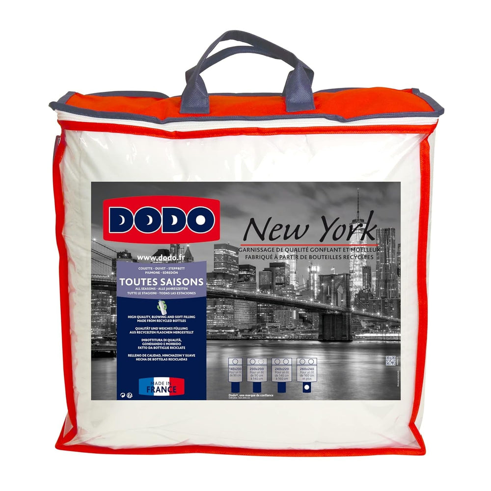 Dodo L Quilt, gemäßigt, ökologisch, 240 x 260 L, für Doppelbett | Steppdecke New York, weich, Pfirsichhaut, maschinenwaschbar bei 40 °C Steppdecken und Steppdecken Naty Shop