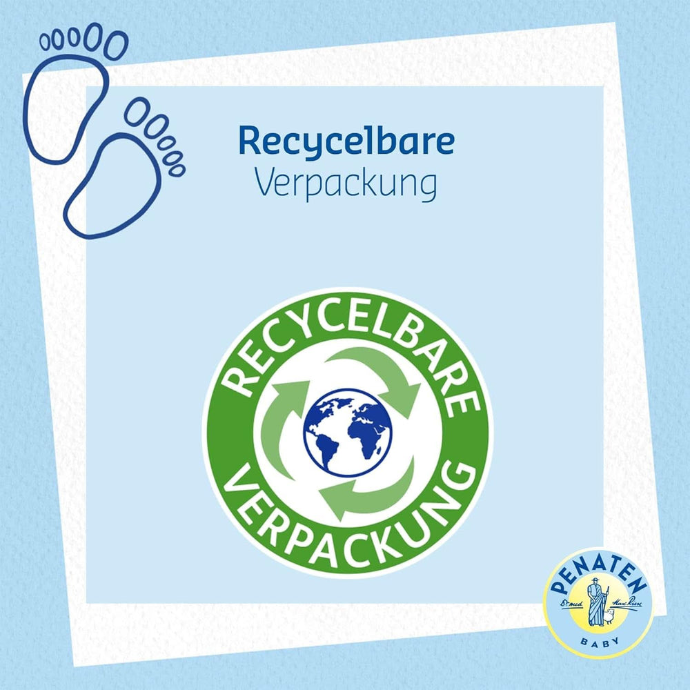 PENATEN Wasch- und Duschcreme (400 ml), Duschgel und Shampoo für Babys, formuliert ohne Parabene und Farbstoffe. Mutter und Kind Naty Shop