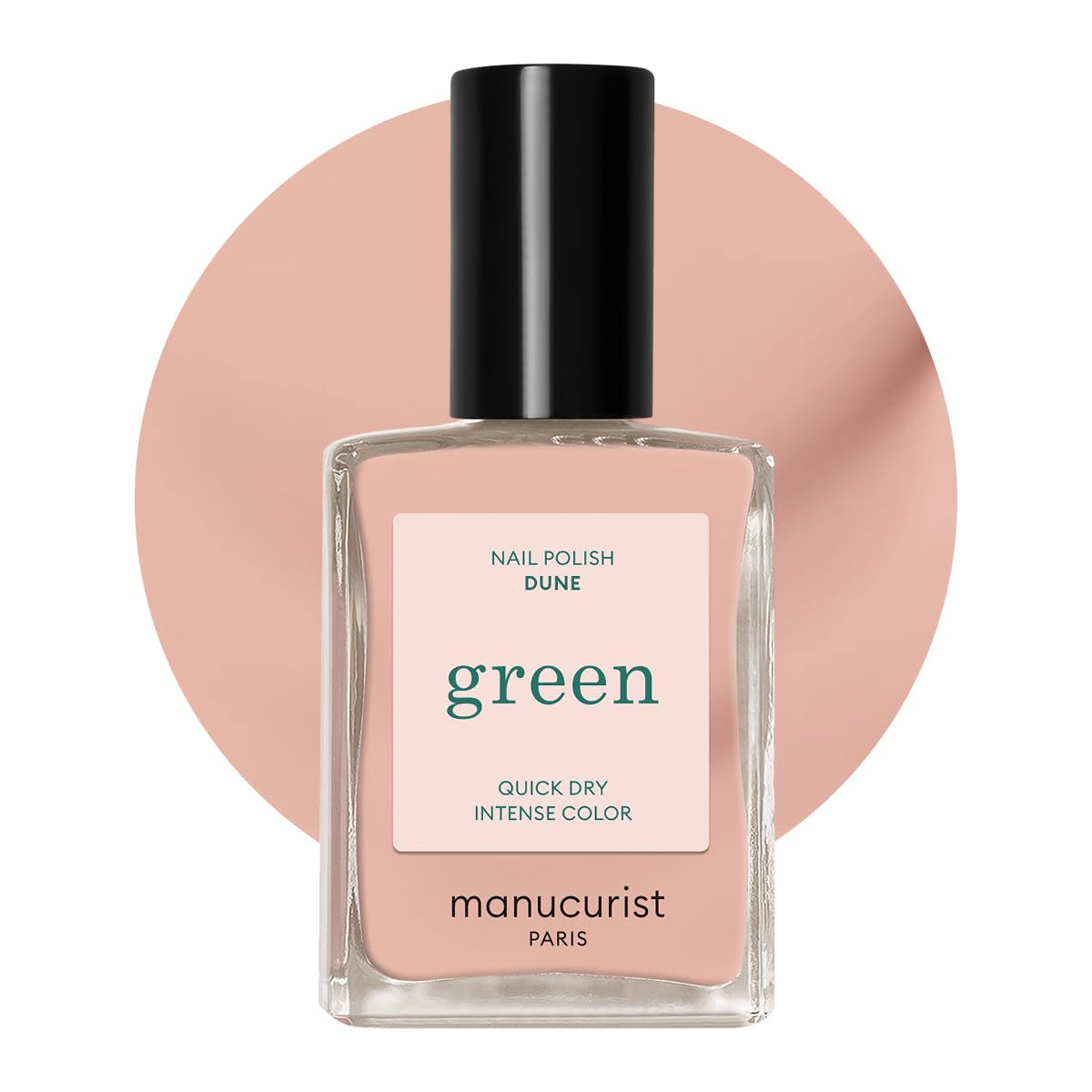 Manucurist Green – Rosy Beige Shell Beige Nagellack – Schnell trocknender Nagellack – DIY-Nägel – Vegan 12-Free – Pflanzenbasiert – Nagellack – Hergestellt in Frankreich