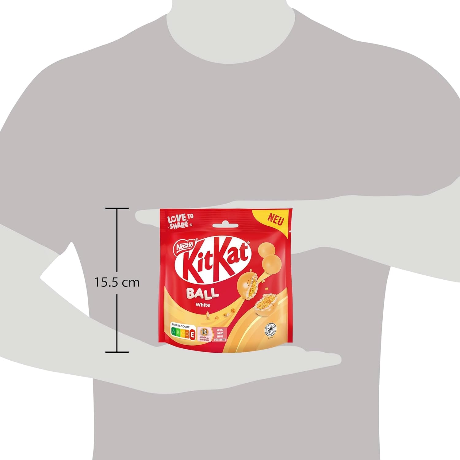 NESTLÉ weiße Kugeln, 1er Pack (1 x 130g)