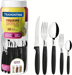 Tramontina Ipanema Besteckset für 6 Personen, 30-teilig, Edelstahl Kitchen Naty Shop