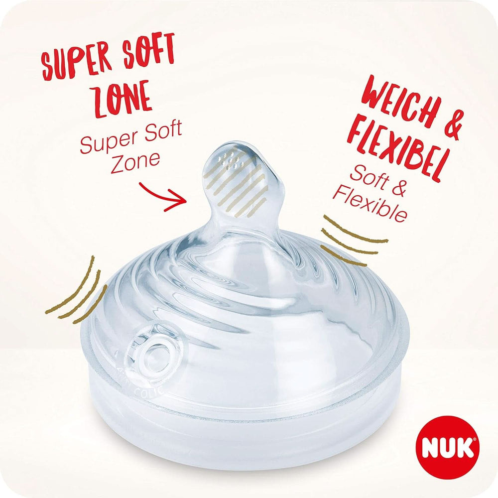 NUK Nature Sense Handmilchpumpe | Stillset mit manueller Milchpumpe, Flaschen und Stilleinlagen Ultra Dry Comfort | 6 Stück Babynahrung und Stillzubehör Naty Shop