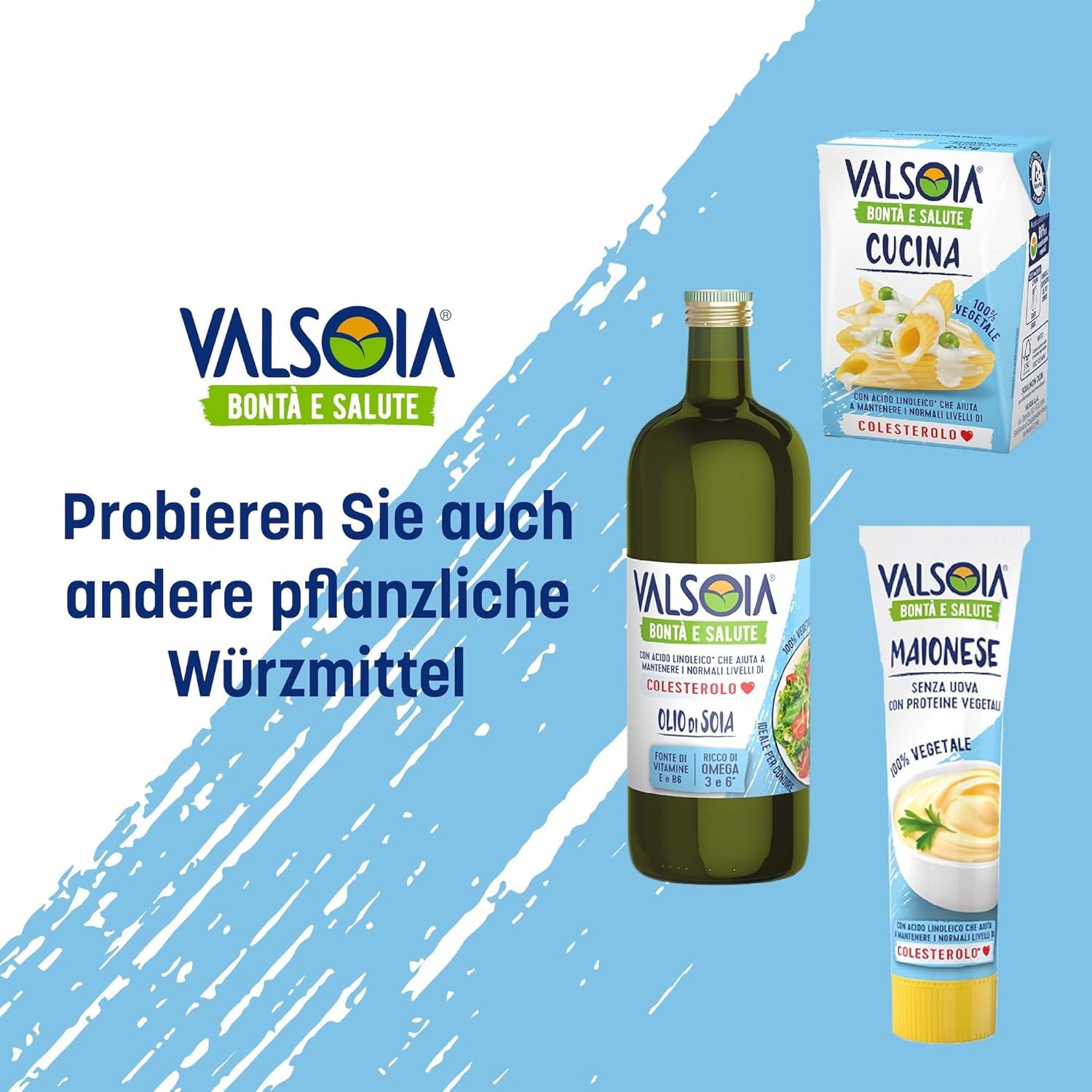 Condisoia-Creme, ideale Kochcreme für Menschen mit Laktoseintoleranz, Veganer und Vegetarier, vielseitig in der Küche einsetzbar, 6 x 200 g