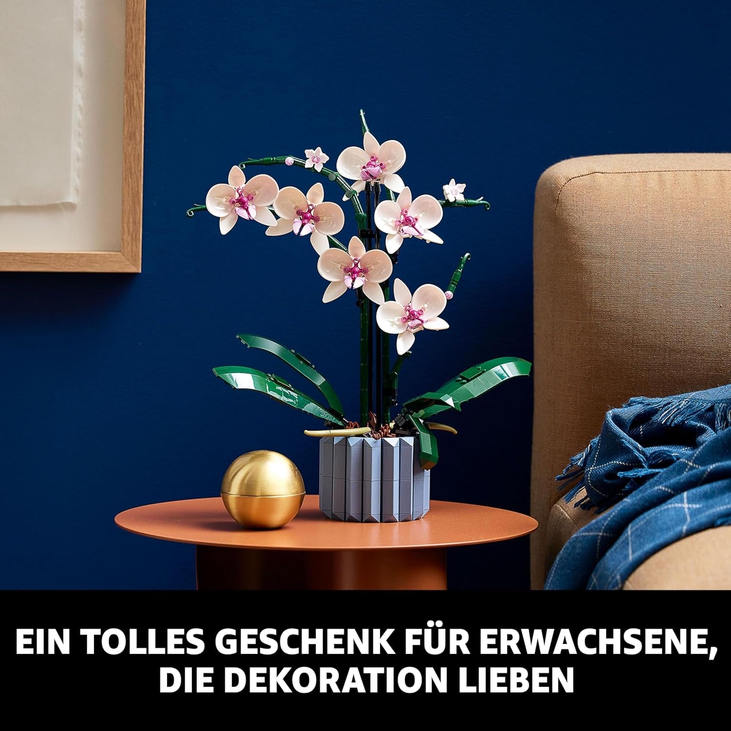 LEGO Botanicals Orchidee – Künstliches Pflanzenset mit weißen und rosa Blumen – Modellbausatz für Erwachsene – Home und Zimmer-Deko – Botanik Kollektion – Geschenke für Frauen und Männer 10311