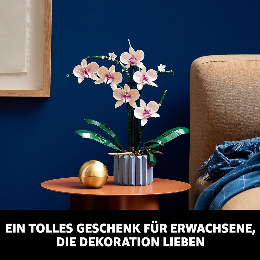 LEGO Botanicals Orchidee – Künstliches Pflanzenset mit weißen und rosa Blumen – Modellbausatz für Erwachsene – Home und Zimmer-Deko – Botanik Kollektion – Geschenke für Frauen und Männer 10311