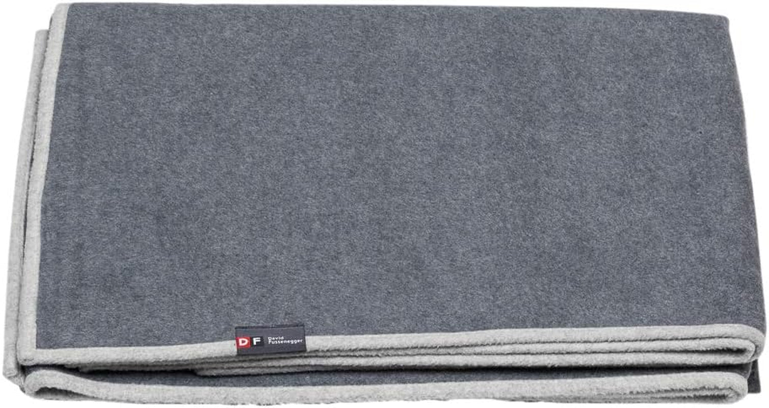 David Fussenegger Baumwolldecke 150x200 cm, Decke mit Farbverlaufsmuster, flauschige Bettdecken und Decken David Fussenegger, Dunkelgrau/Grau, 135x200 cm