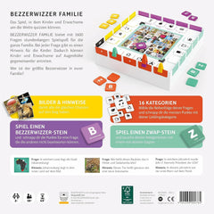 Bezzerwizzer Studio, BEZZERWIZZER Family, Gesellschaftsspiel, Quizspiel, 2+ Spieler, ab 10 Jahren, 45 Minuten, Deutsch