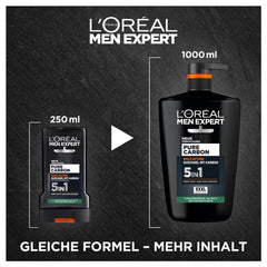 L'Oréal Men Expert XXXL 5In1 Duschgel und Shampoo für Männer, 1 Liter Naty Shop