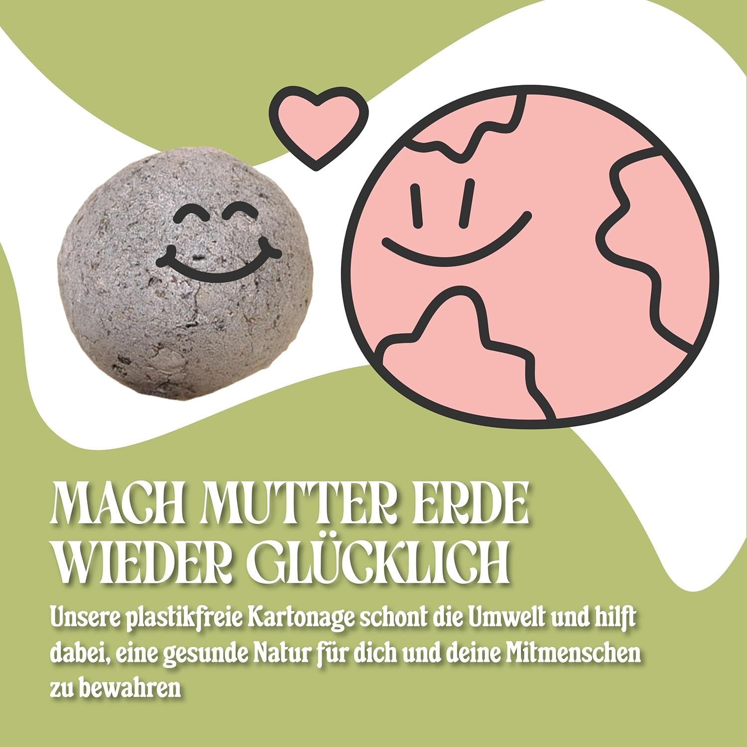 LouMaxx 10x3 handgemachtes Samenbomben-Set, Samenbomben-Geschenk, Blumensamen als Partygeschenke, nachhaltige Samen für Kinderpartygeschenke, umweltfreundliche Pflanzkugeln mit über 50 Arten von Blumensamen