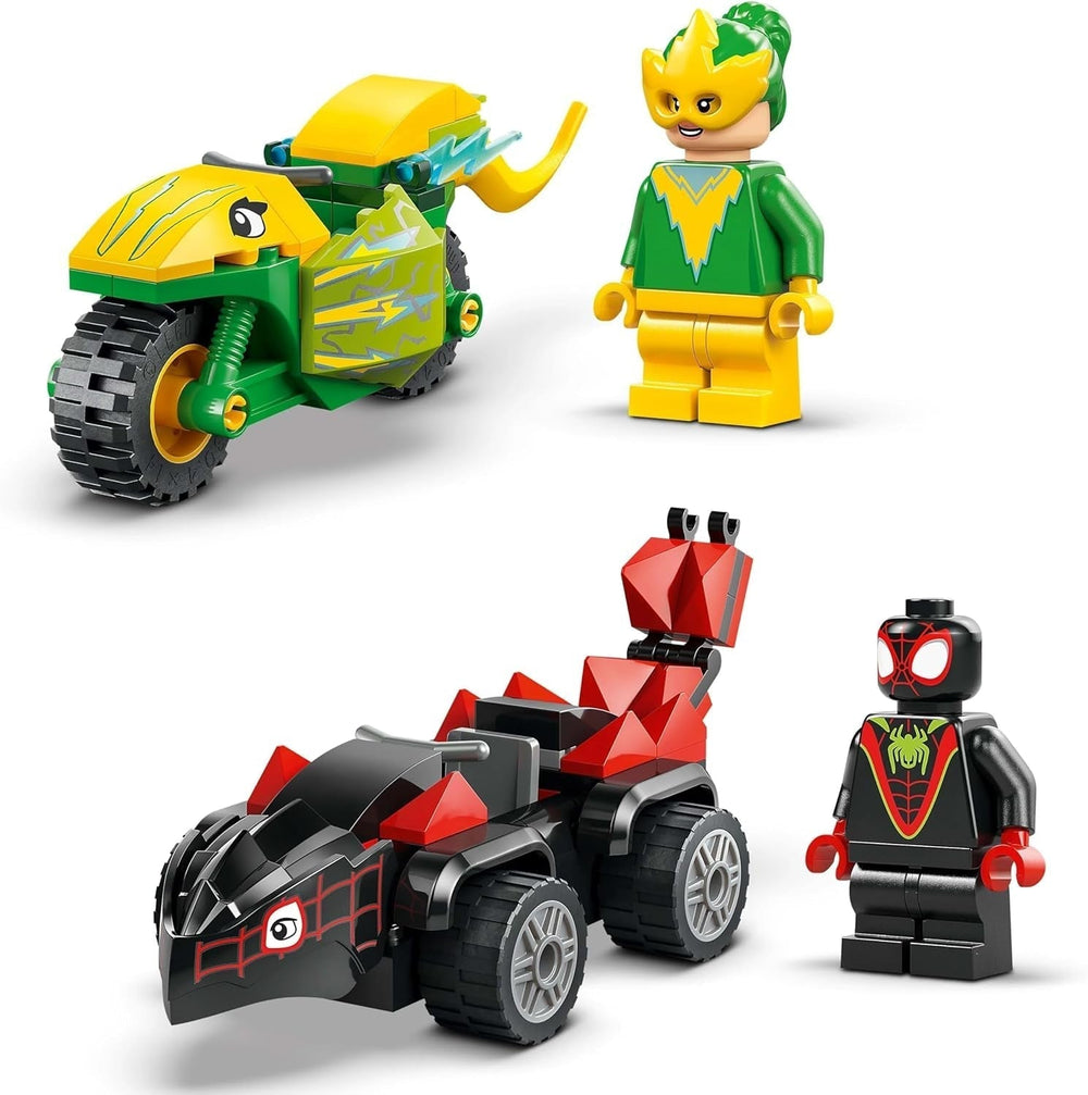 LEGO Marvel Actionspaß mit Spin und Elektro in ihren Dino-Flitzern, baubares Superheldenauto für Jungen und Mädchen ab 4 Jahren, Heldenset mit Spielzeugauto, Spidey und seine Superfreunde 11198 Bausets Beuche den LEGO-Store