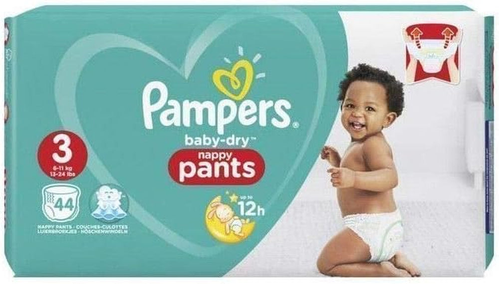 Pampers Baby-Dry Windeln, Größe 8, 43 Windeln, ab 19 kg, Jumbo+ Packung