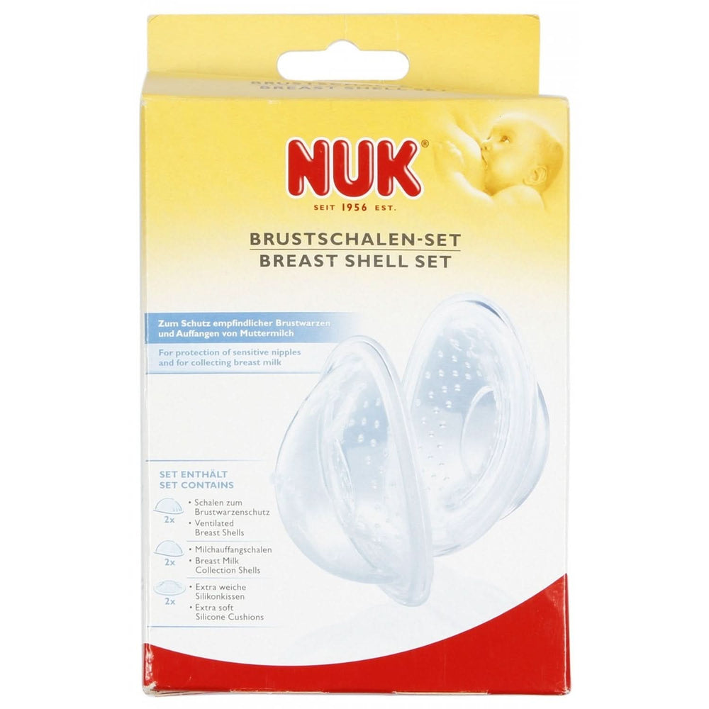 NUK Brustchalen-Set, 6-teiliges Komplett-Set Zubehör Essen und Stillen Bebe Naty Shop