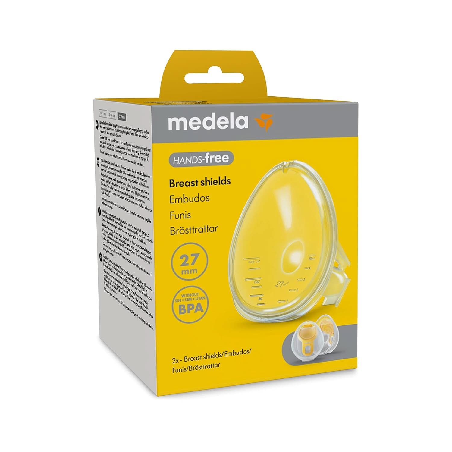 Freisprech-Brustschutz von Medela, Zubehör für Milchpumpen, Lebensmittel- und Stillzubehör, Bebe Naty Shop, 27 mm