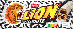 LION Black & White Schokoriegel, ein Snack mit intensivem Geschmack, knackiger Schokolade und knusprigen Chips, Brownie-Füllung, ein einzigartiges Gaumenschmaus-Erlebnis, 1 Packung (5 x 30g)