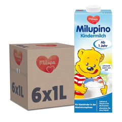 Milupa Milupino Trinkfertige Wachstumsmilch (6x1L), ab 1 Jahr, für Kleinkinder in der Wachstumsphase
