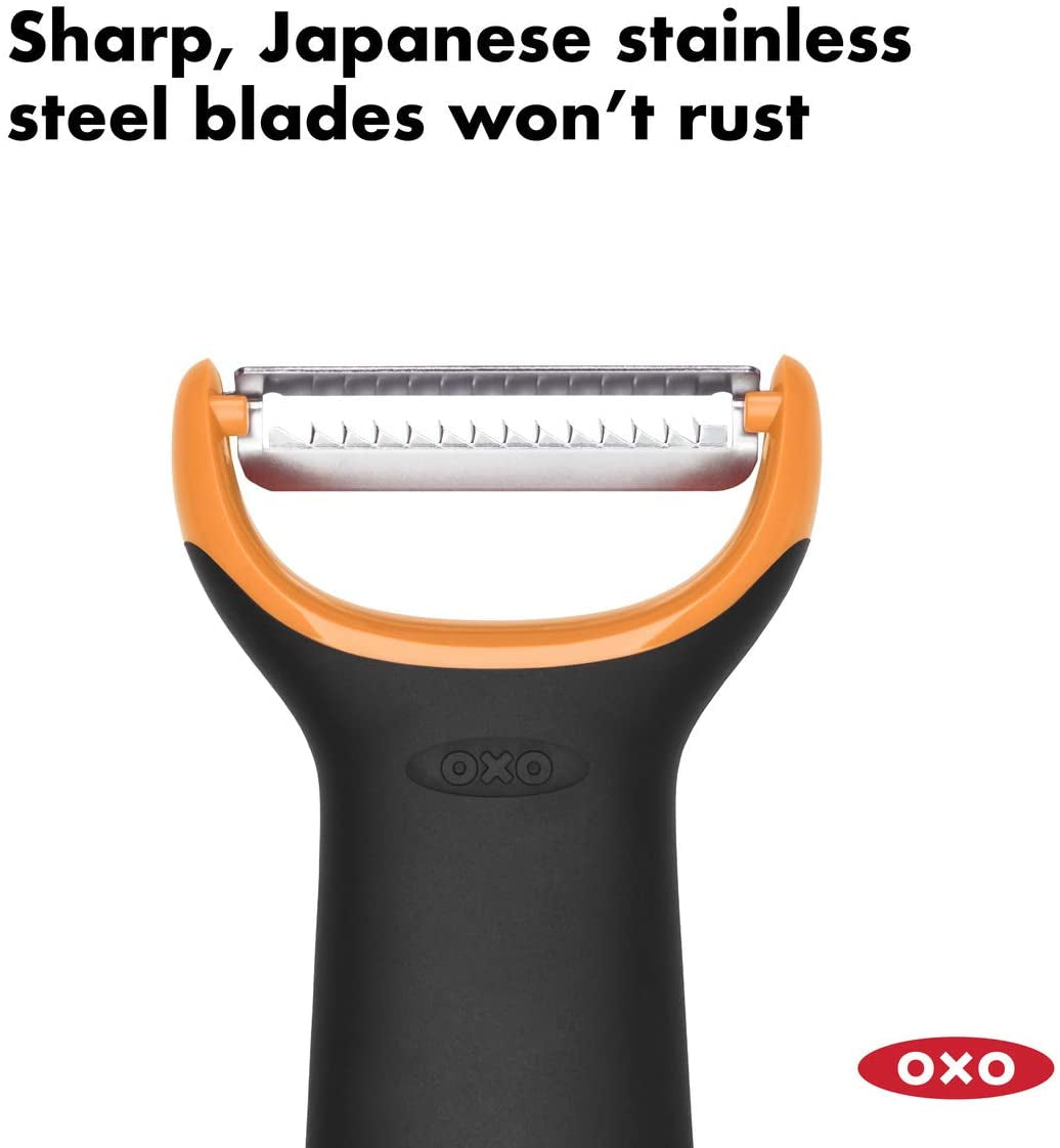 OXO Good Grips peeler cu funcție julienne, negru Peeler OXO