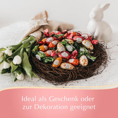Oster-Sortenpaket Lindt Schokolade LINDOR | 1,2 kg | 2 GOLD BUNNY Milchschokoladen und 8 LINDOR Sorten: Milchschokolade, Noisette, Zartbitter, Weiß, Schwarz 60 %, Karamell, Salzkaramell, Stracciatella | Osterschokolade | Der Osterhase