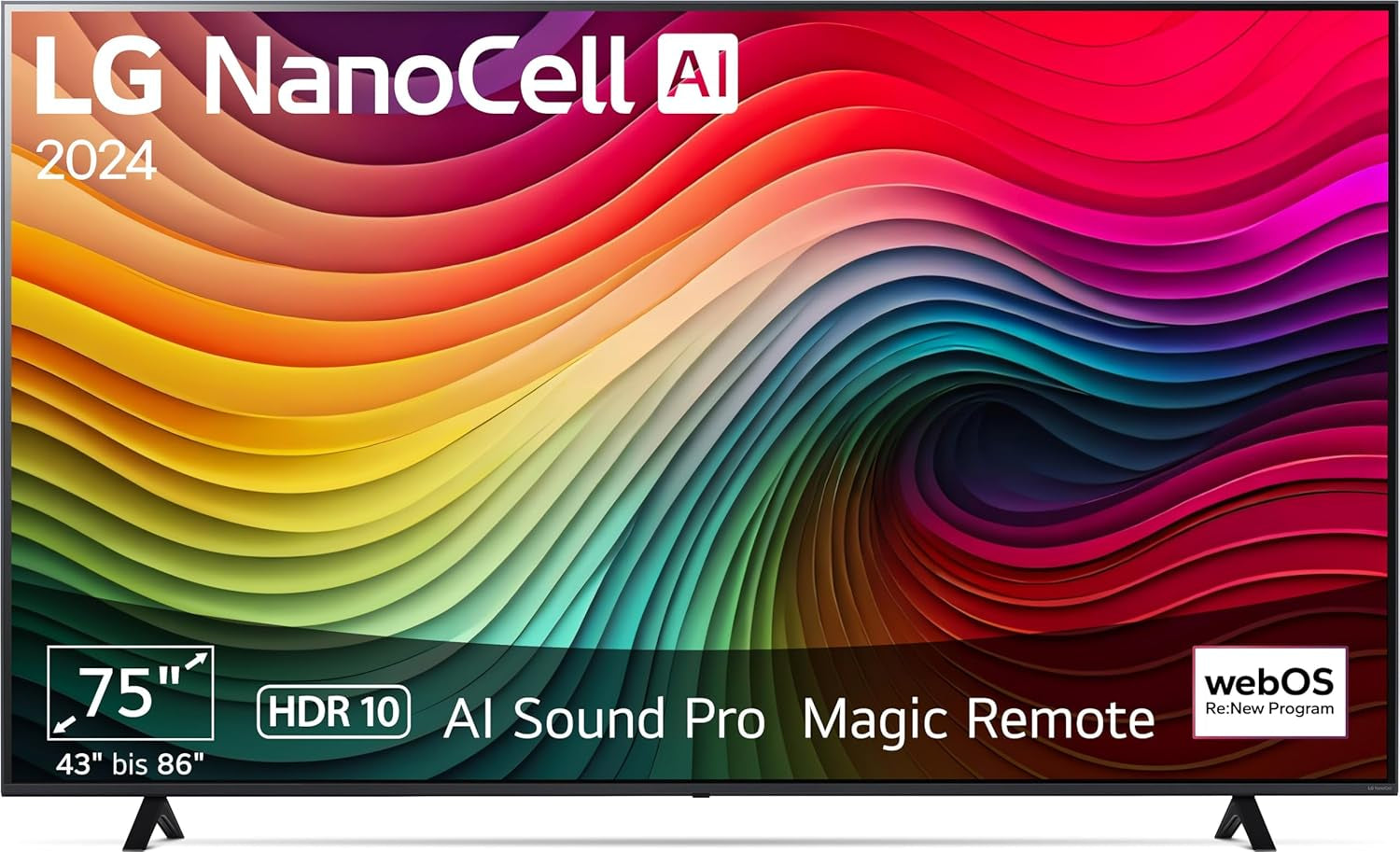 Televizor LG 50NANO80A6B, 50 inch (127 cm), 4K NanoCell AI TV (procesor α7 Gen8 4K AI, webOS 25, 60Hz) [Anul modelului 2025]