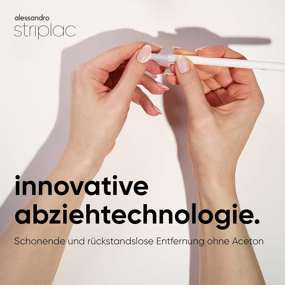 alessandro Striplac UV Top Coat Rosé – Strahlende, kratzfeste Nägel bis zu 15 Tage – Mit oder ohne Farbe verwendbar – Sanfte Entfernungstechnologie – Vegan – Pink, Transparent, 6,5 ml