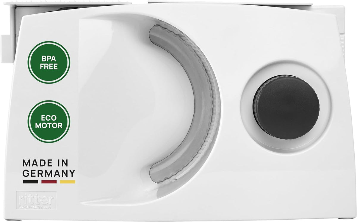 Ritter Markant 05 Multifunktionale klappbare elektrische Brotschneidemaschine und Schneidemaschine mit Eco-Motor, hergestellt in Deutschland, Reiben und Schneidemaschinen, Naty Shop, Standardtitel