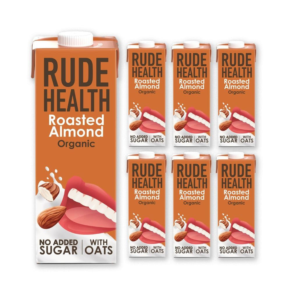 Rude Health 6 x 1 Liter Bio-Cashew-Drink, 100% natürliches Bio-Getränk, glutenfrei, ungesüßt, preisgekrönt, gesund & vegan, 100% recycelbare Verpackung