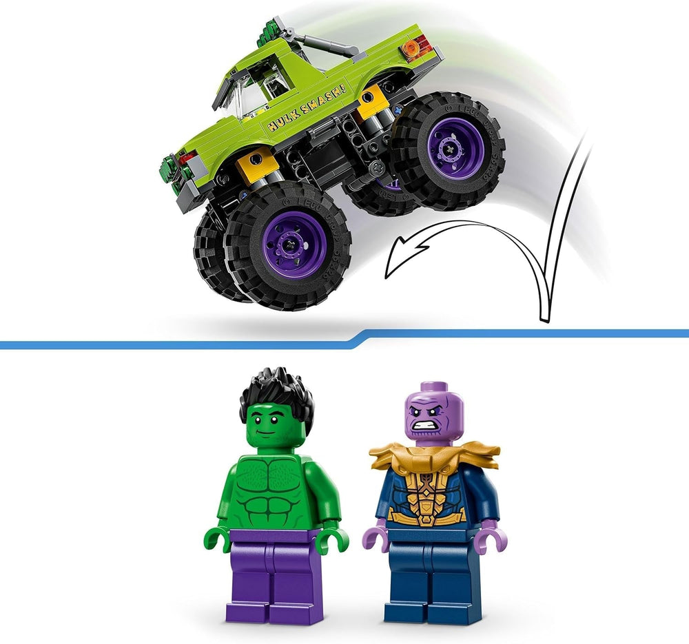 LEGO – Marvel Hulk Truck Vs. Thanos – Superhelden-Bauspielzeug – Avengers-Fahrzeug und Minifiguren – Monstertruck für Megaspaß – Geschenk für Jungen und Mädchen ab 7 Jahren – 76312 Bausets Besuchen Sie den LEGO-Store
