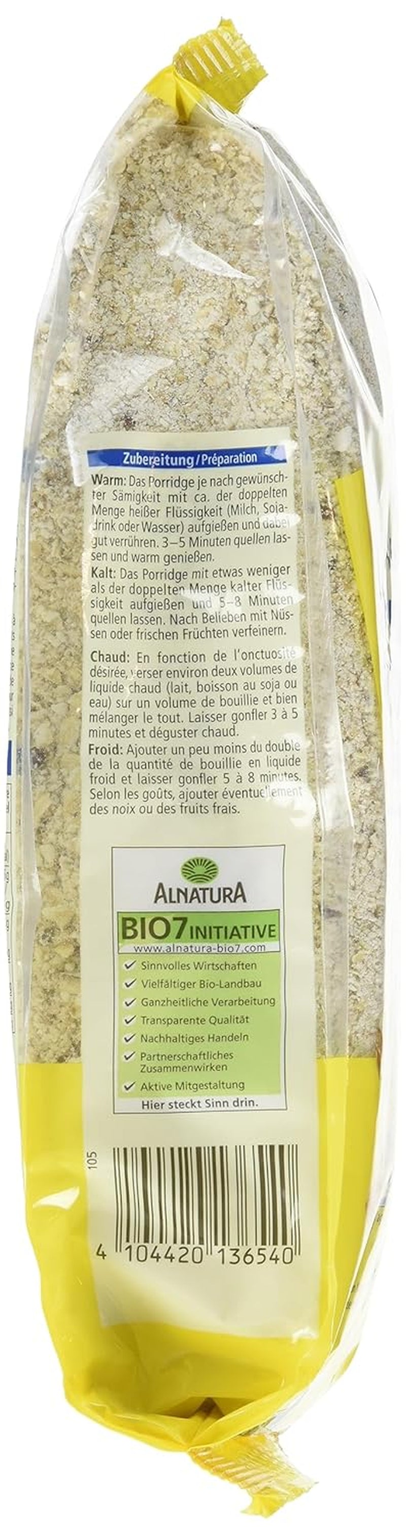 Bio-Haferflocken-Dinkel-Porridge-Basis, 500g (3er Pack)