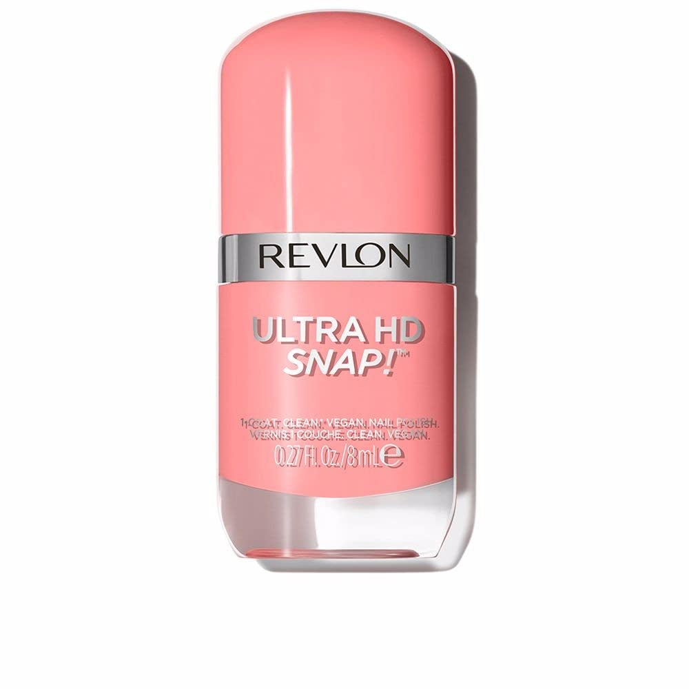 Revlon Ultra HD Snap Nagellack, langlebige vegane Formel, schnell trocknend und vollständige Deckkraft in einer Schicht, Farbe (8 ml), Rot und Schwarz (014), Unisex