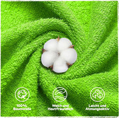 Oeko TEX Kinder-Badeponcho, 100 % Baumwolle Mutter und Kind Naty Shop