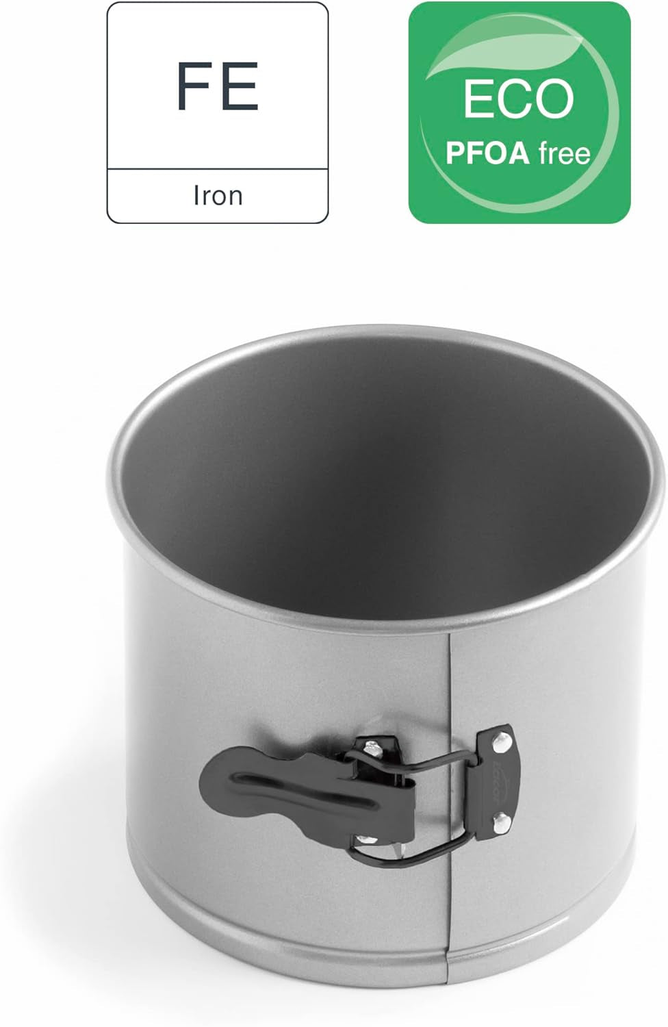 Panettone-Form, abnehmbar, Kohlenstoffstahl, antihaftbeschichtet, Durchmesser 16 cm, Volumen 2 Liter. Backformen und Tabletts Naty Shop