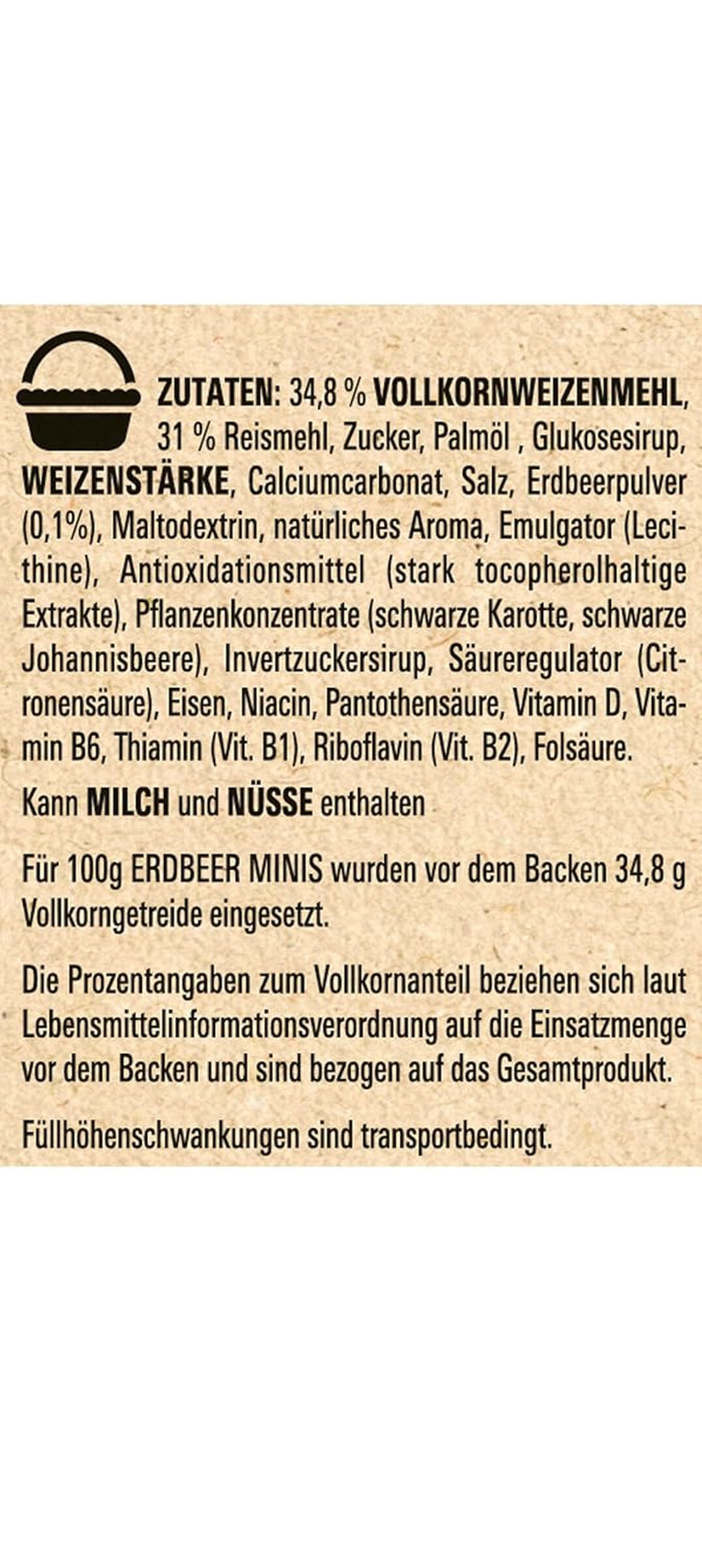 Nestlé Strawberry Minis, Vollkorngetreide mit Erdbeergeschmack, 7er-Pack (7x375g)