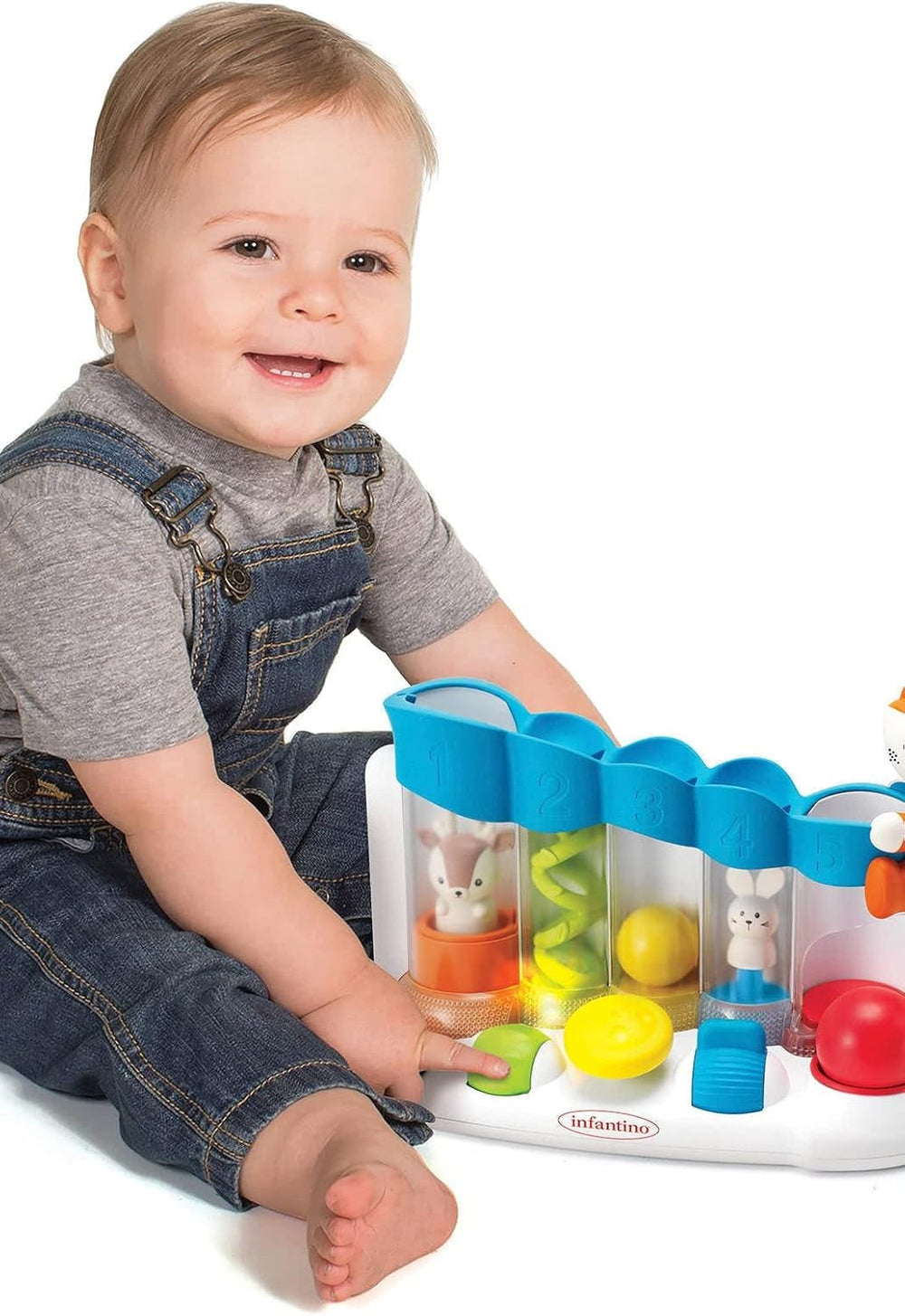 Infantino 216428 Senzorial Ball Drop Piano Senso, Multicolor Jucarii Bebe Naty Shop