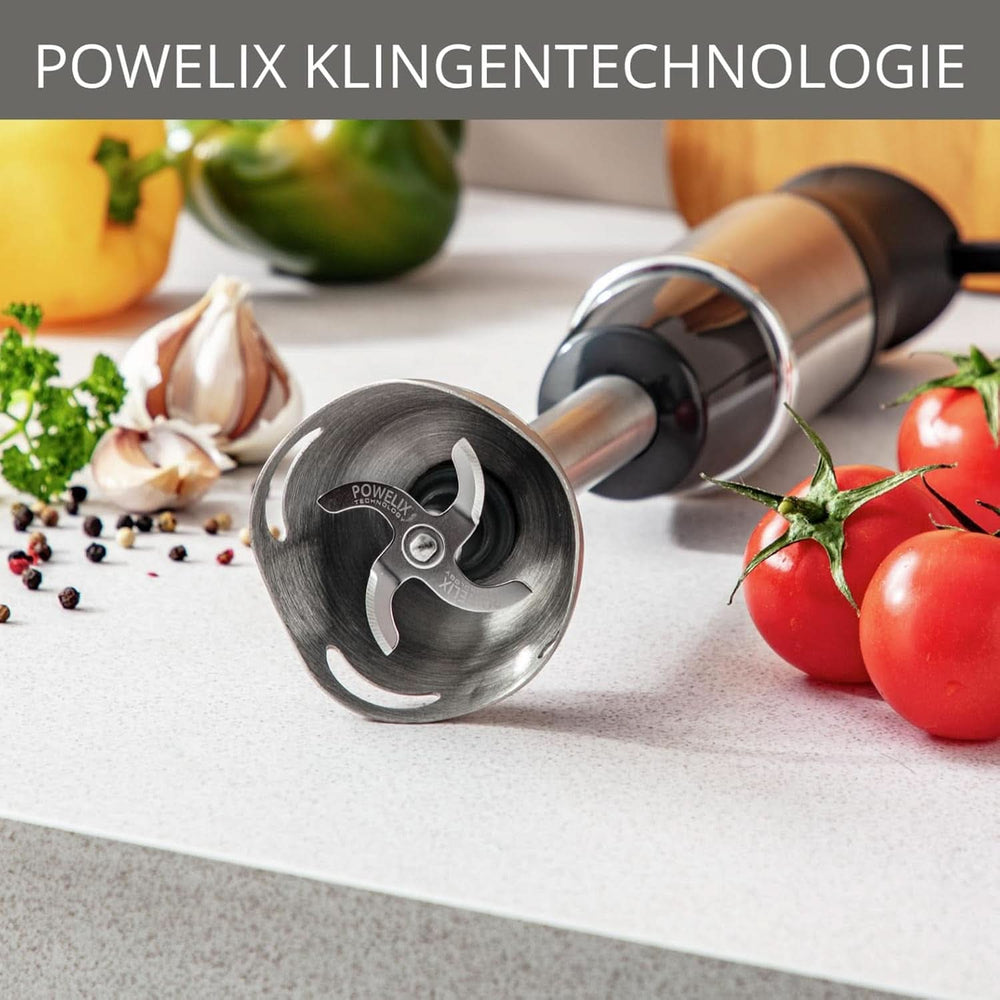 Krups Perfect Mix Standmixer HZ6568 | Mixer | 1000 Watt | Edelstahlfuß | 4 extra scharfe Messer | Powelix-Technologie | Schneebesen | 500 ml Zerkleiner | 800 ml Messbecher | Schwarz/Silber Kitchen Naty Shop