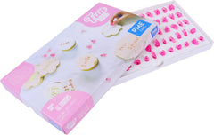 FF60 Fun Fonts-Cupcake- und Keks-Stempelset für Kuchendesign, 66-teilig, Kollektion 3, Kunststoff