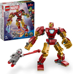 LEGO Marvel Iron Man Mech Vs. Ultron – Superhelden-Spielzeug mit 2 Minifiguren – Actionfigur mit beweglichen Armen, Beinen und Fingern – Geschenk für Jungen und Mädchen ab 6 Jahren. 76307 Bausets. Besuchen Sie den LEGO-Store. Standardtitel