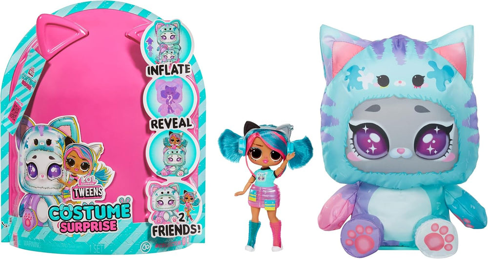 LOL. Überraschung! Tweens Costume Surprise Hoops Cutie Modepuppe mit aufblasbarem Lila Pandakostüm und zahlreichen Überraschungen, u. A. Tolle Mode und Accessoires – Ideal für Kinder ab 4 Jahren