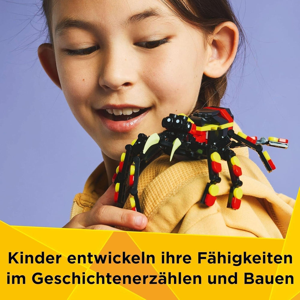 LEGO Creator 3In1 Wilde Tiere: Überraschungsspinne – Spielzeug zum Umbauen in eine Skorpion- oder Schlangenfigur – Bauset mit 3 Modellen – Geschenk für Jungen und Mädchen ab 7 Jahren 31159 Bausets Besuchen Sie den LEGO-Store