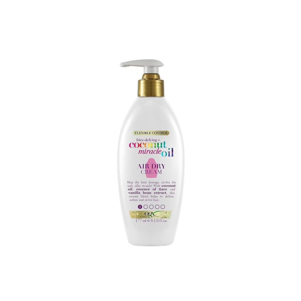 OGX Coconut Miracle Oil Hair Mask, mască de păr hidratantă pentru păr uscat, tratament hrănitor pentru păr cu ulei de nucă de cocos și extract de vanilie, îngrijire anti-frizz pentru îngrijirea optimă a buclelor (300 g) Masca de par Naty Shop Cremă hidratantă pentru păr