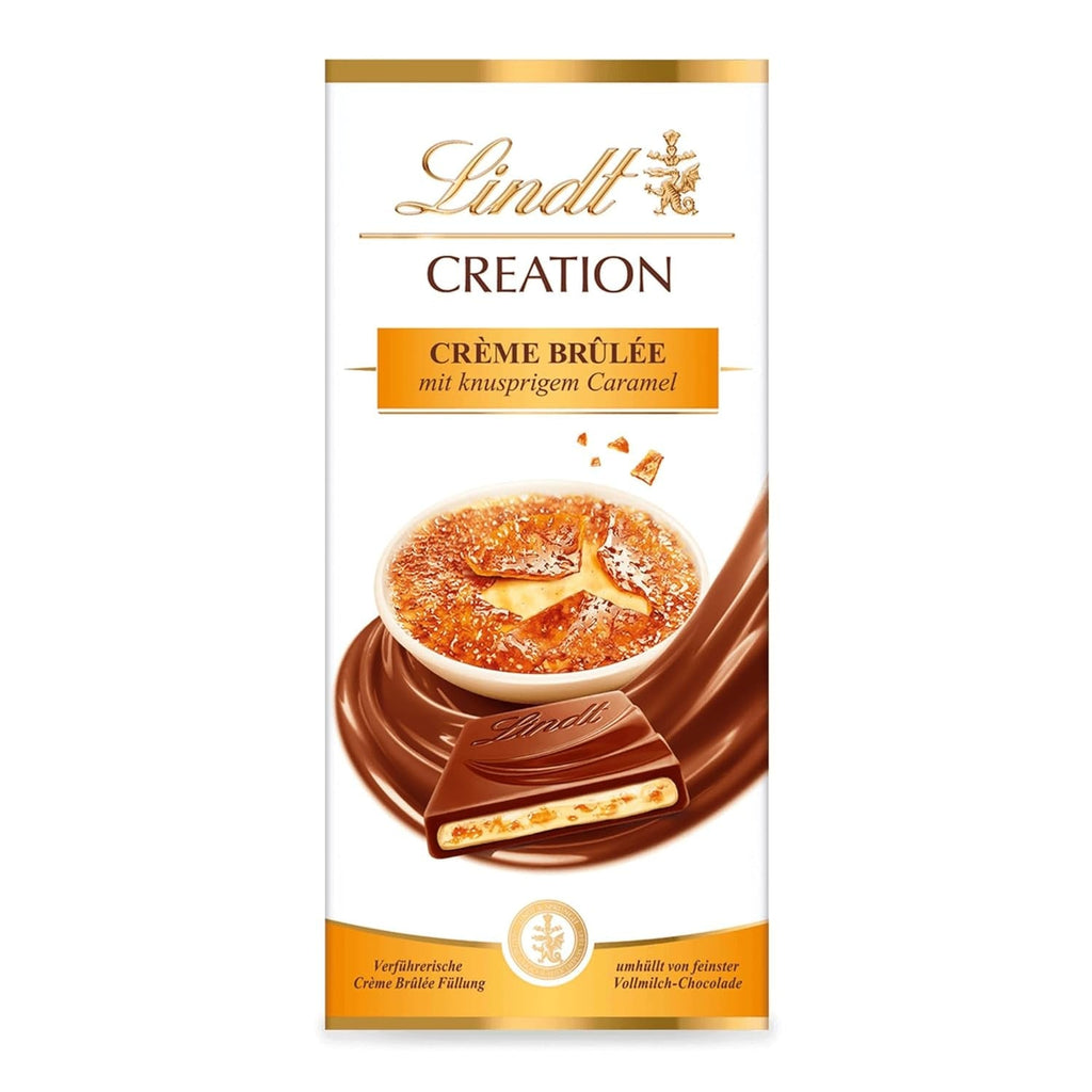 Lindt Schokolade Creation Créme Brûlèe Tafel | Crème Brûlée Füllung Mit Knusprigem Karamell, Umhüllt Von Feinster Vollmilch-Schokolade | Schokoladentafel | Schokoladengeschenk, 150G Naty Shop Default Title