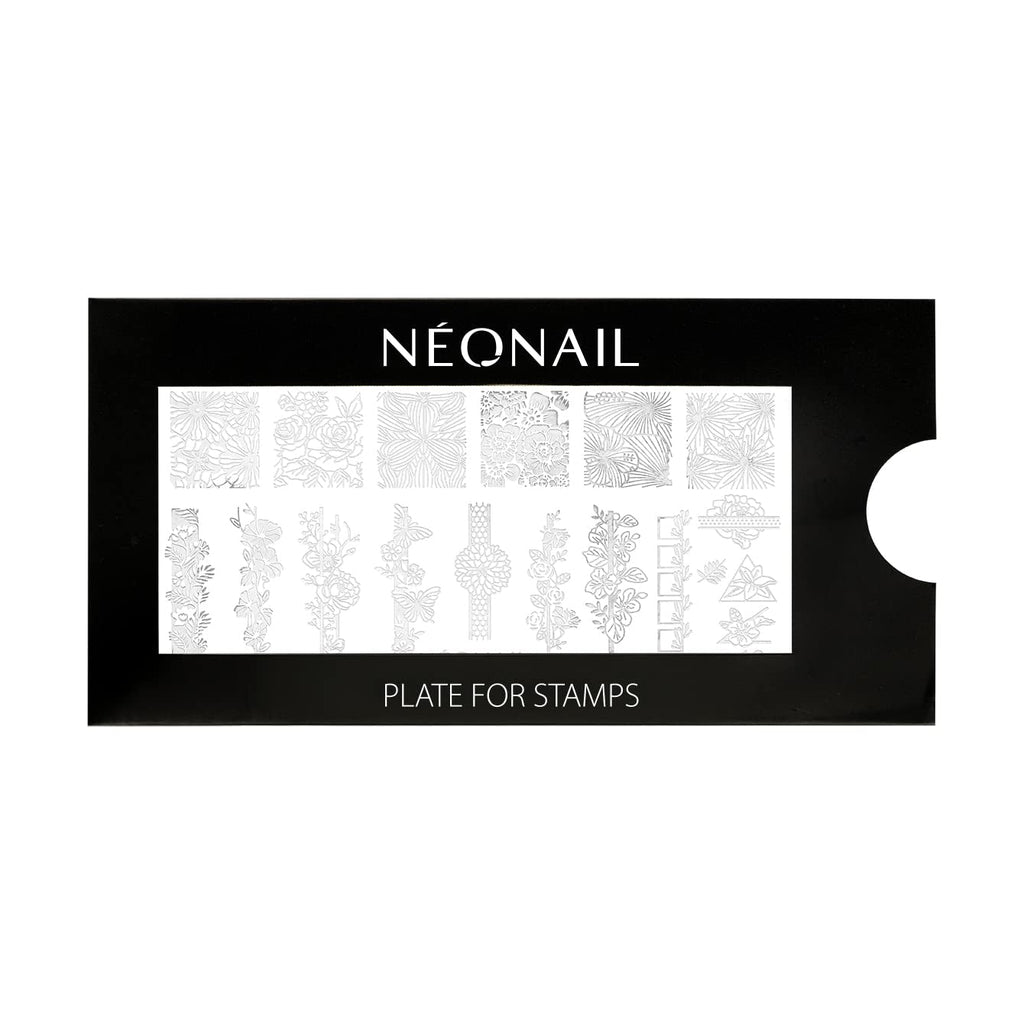 NÉONAIL Nagel Stempel Mit Schaber - Nägel Selber Machen - Nail Art Stamper - Nageldesign Für Nagel Schablone - French Nails Stempel - Silikon Nagelstempel