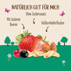 Allos, muesli de fructe de pădure neîndulcit, pachet 5 x 500 grame Cereale Naty Shop