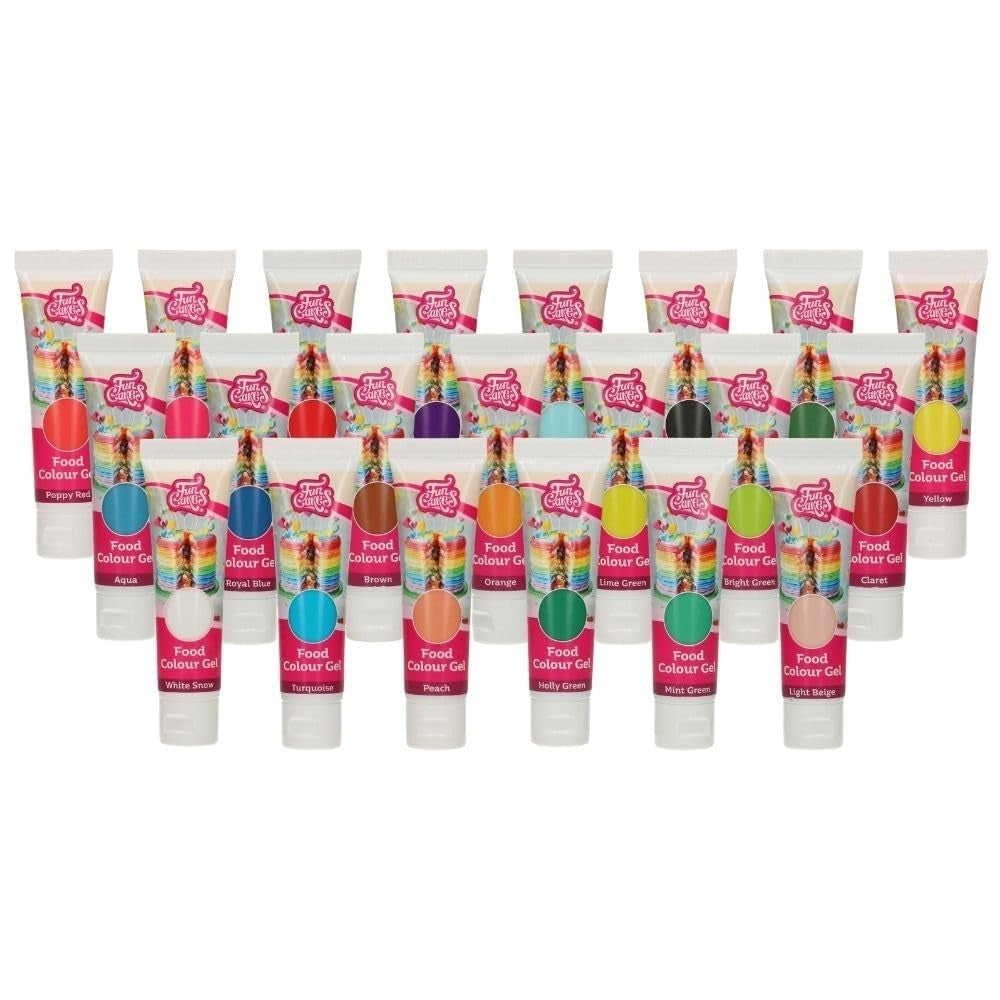 Colorant alimentar Funcakes Verde Mentă, gel colorant alimentar foarte concentrat pentru aluat, cremă, fondant și marțipan. Dozare ușoară. Picătură individuală pentru a crea culori vibrante. Halal. 30 g.