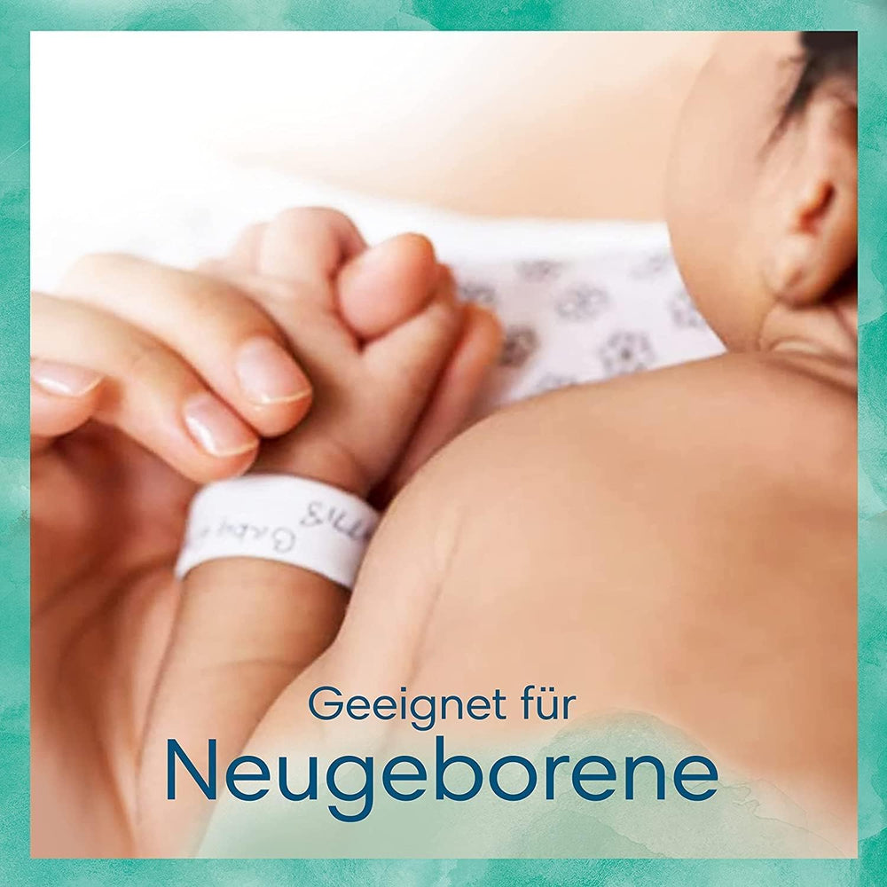 Harmonie Aqua Babywindelset Größe 1 (2–5 kg, 180 Stück), Größe 2 (4–8 kg, 240 Stück), Halbmondbox und Aqua Babytücher, 720 Tücher (15 x 48), Baby-Starterset